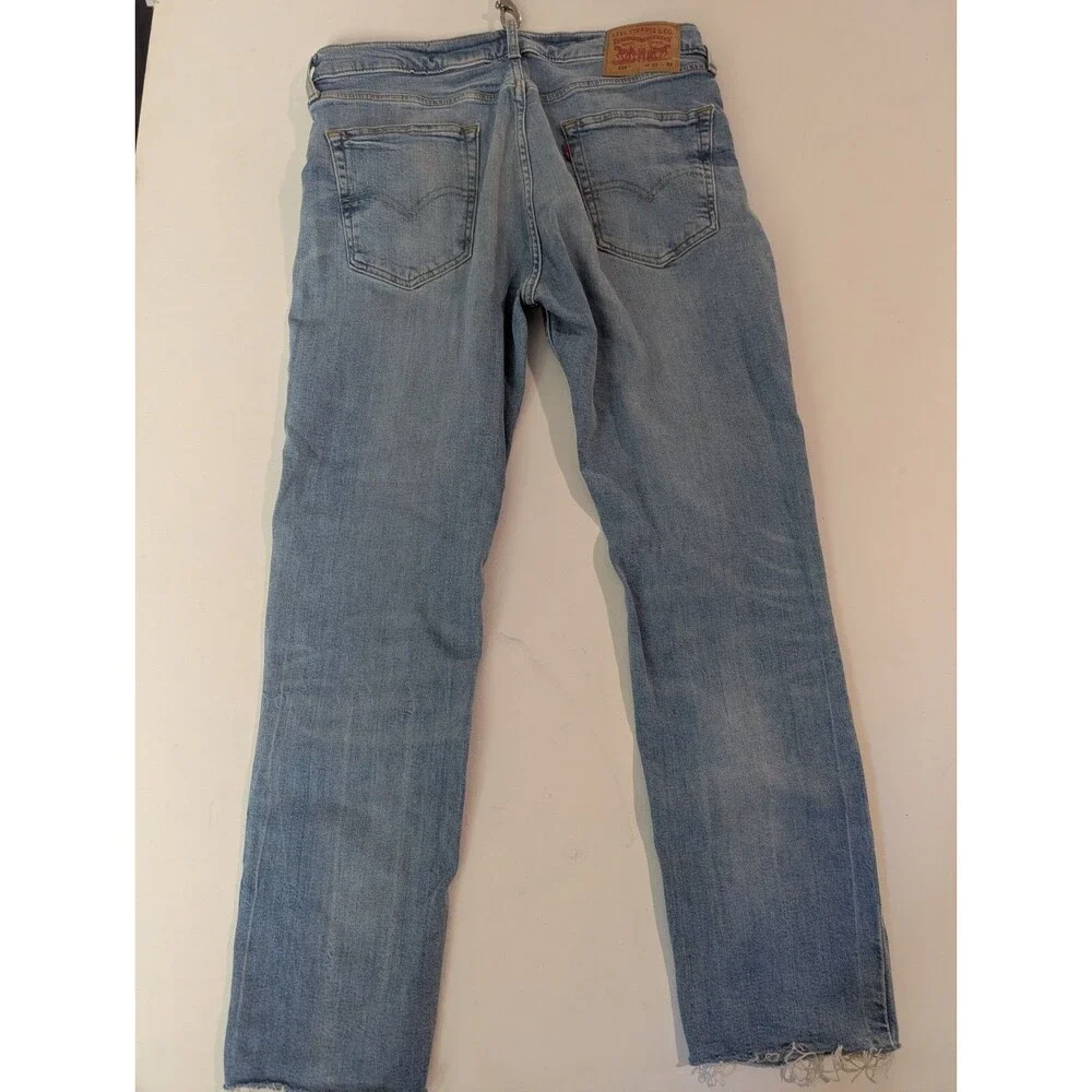 Levis Pants Womens 33x32 Blue‎ 514 Slim Straight Denim Casual Workwear Preppy